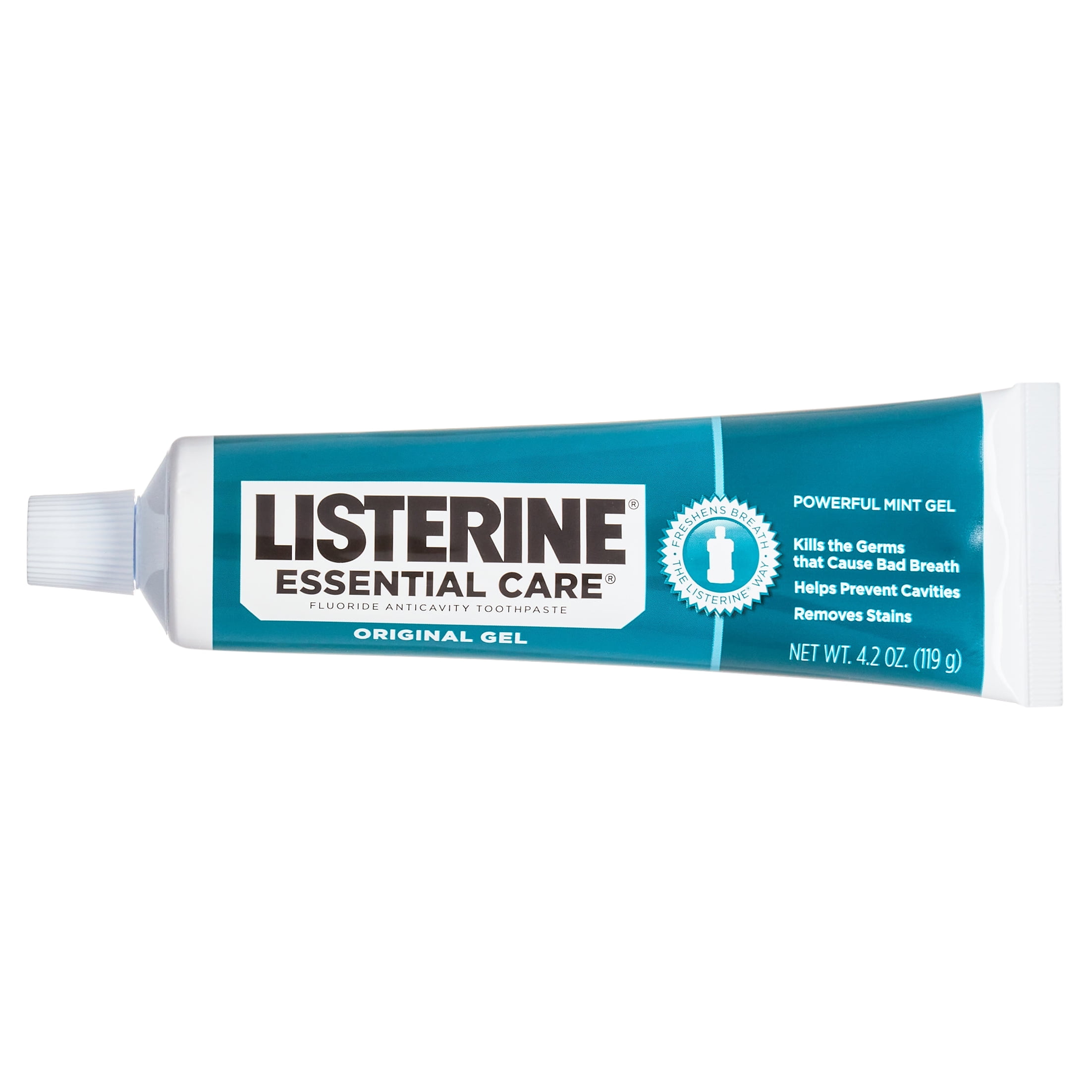 Listerine Essential Care Original Gel Fluoride Mint Toothpaste For Oral