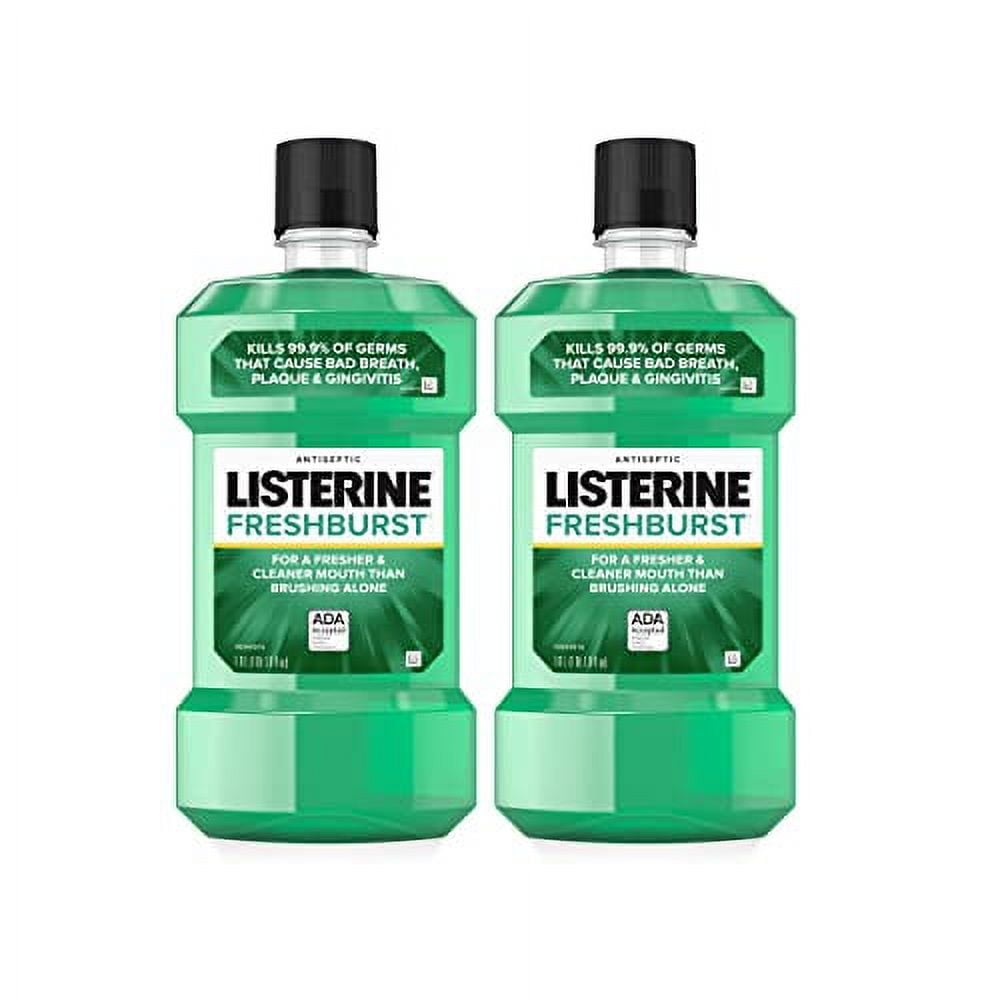 Listerine Freshburst Antiseptic Mouthwash for Bad Breath, Kills 99 of Germs That Cause Bad