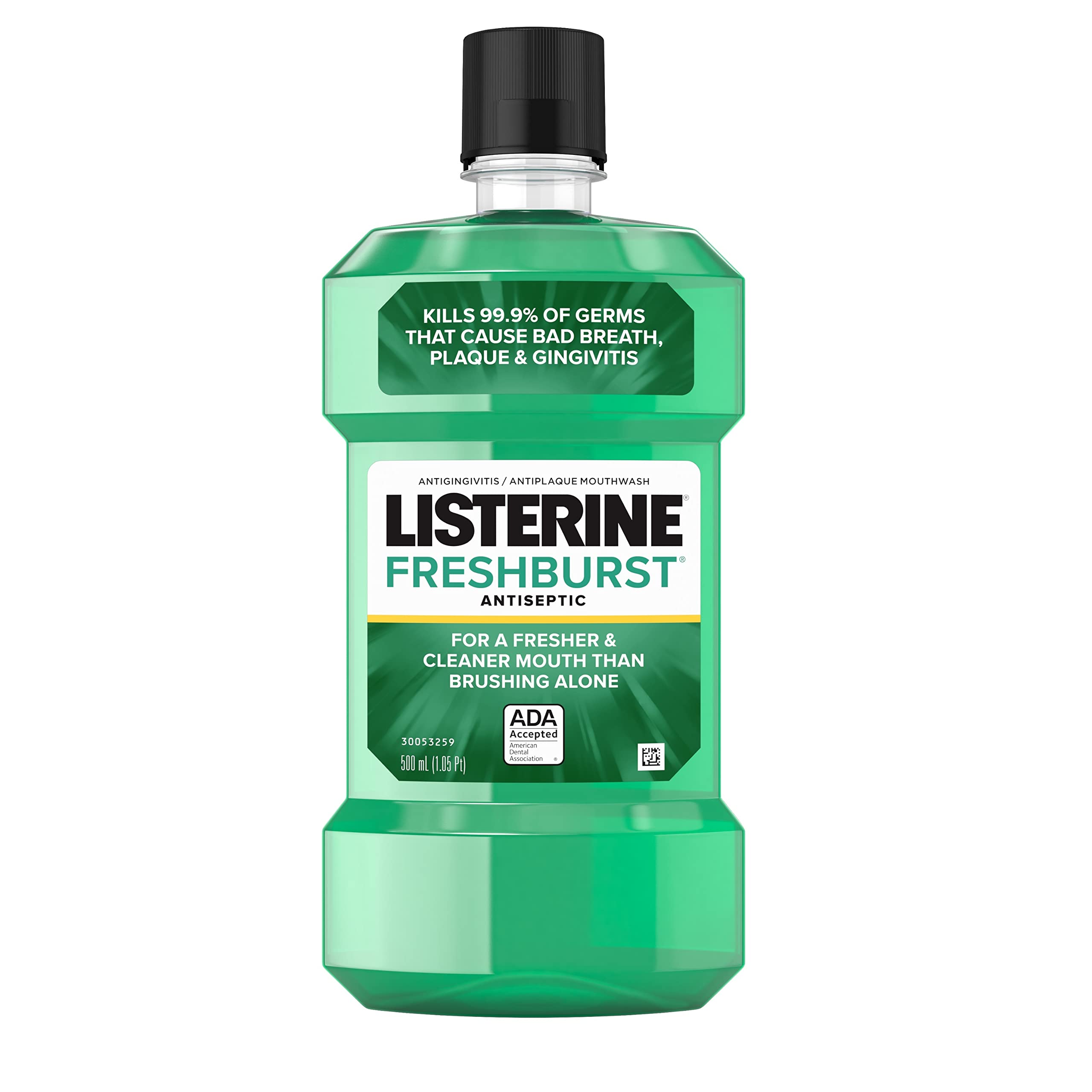 Listerine Freshburst Antiseptic Mouthwash for Bad Breath, Kills 99 of Germs That Cause Bad