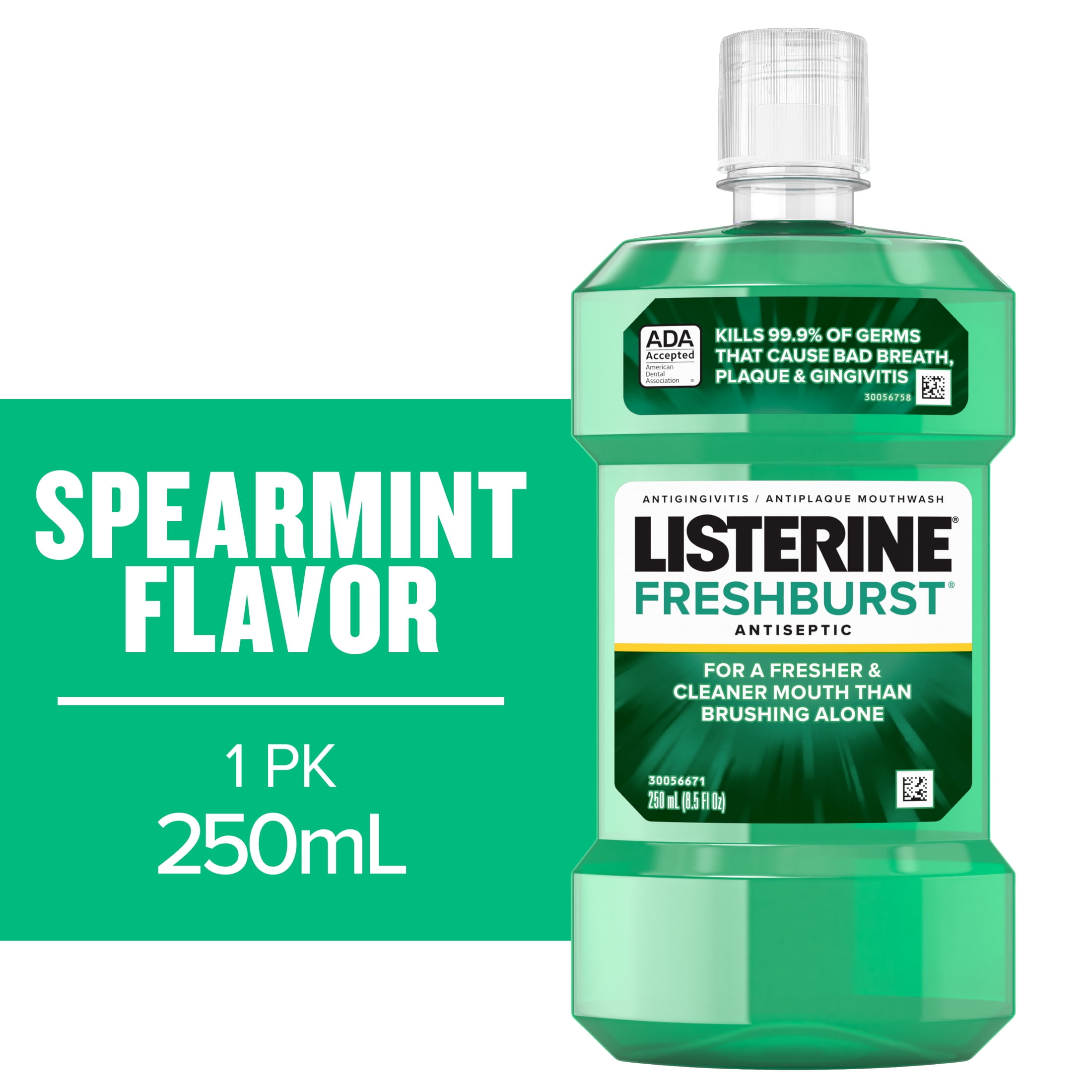 Listerine Freshburst Antiseptic Mouthwash, Mint, 8.5 fl. oz (250 mL)