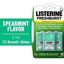 Listerine Freshburst PocketPaks Oral Care Breath Strips, Breath Spray Strips, 24 Count, 3 pack
