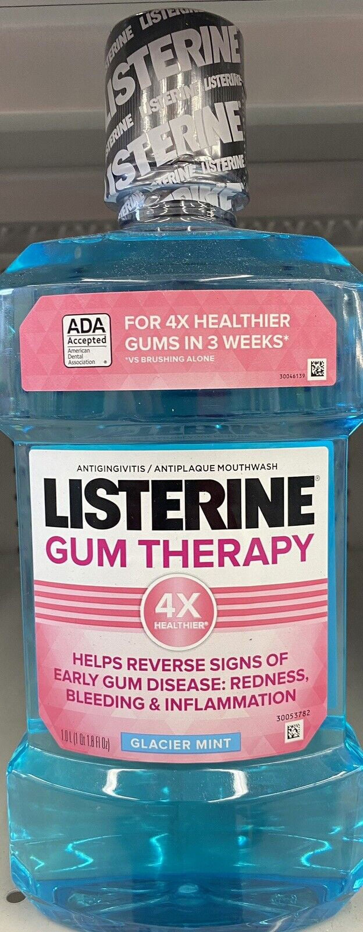 Listerine GUM THERAPY GLACIER MINT Mouthwash Antiseptic 1.0 L/ 33.81 oz