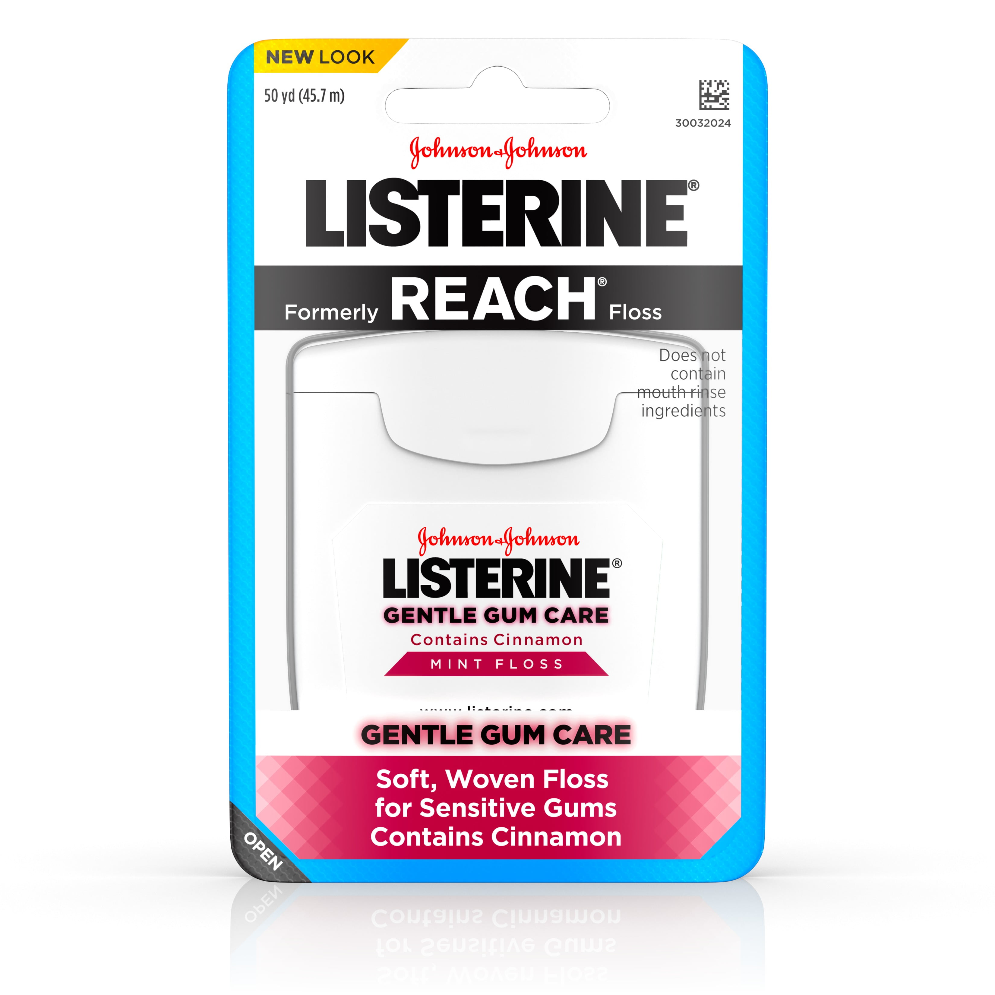 純銀　94g Listerine Gentle Gum Care Interdental Floss, Oral Care, Mint, 50