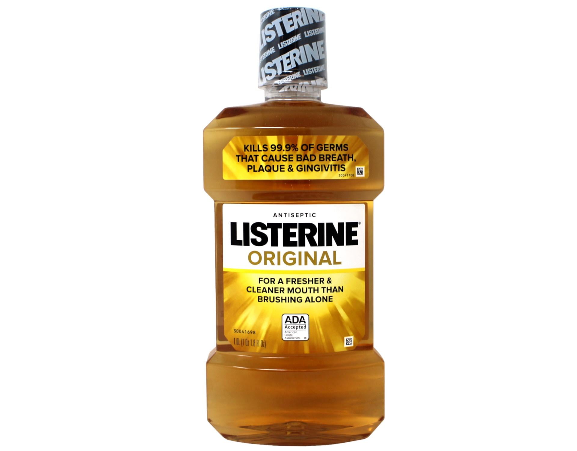 Listerine Original Antiseptic Mouthwash For Bad Breath & Plaque Original