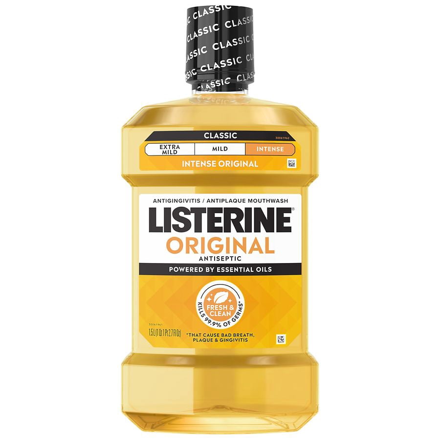 Listerine Original Antiseptic Mouthwash For Bad Breath & Plaque Original