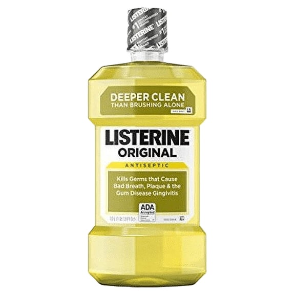 Listerine Original Antiseptic Fresher & Cleaner Mouthwash Brushing Alone,1L