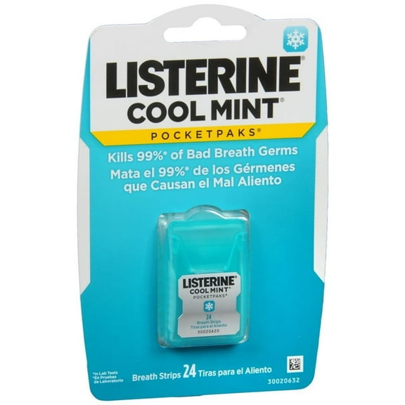 Listerine PocketPaks Cool Mint - 12 Packs of 24, Pack of 5