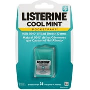 Listerine PocketPaks Cool Mint 24 Each Pack of 4