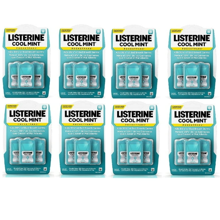 Listerine Cool Mint Pocketpacks Breath Strips, Travel Size