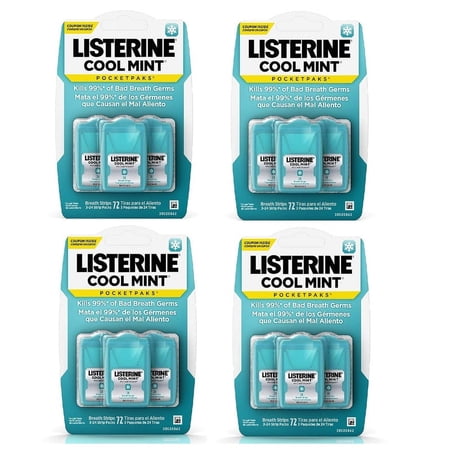 Listerine PocketPaks Cool Mint - 288 Breath Strips price history and forecast - Listerine LISTERINE