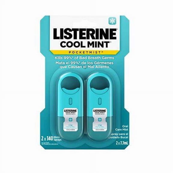 Listerine Pocketmist Fresh Breath Spray Mist Cool Mint
