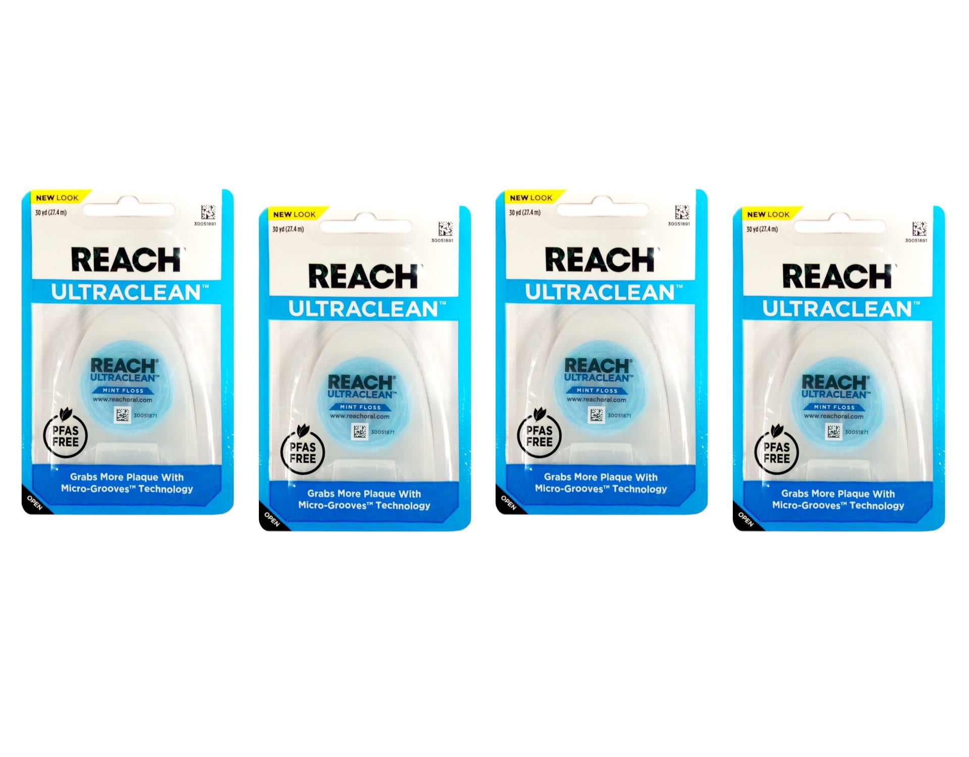 Reach Ultraclean Dental Mint Floss, 30 ct, 4 Pack