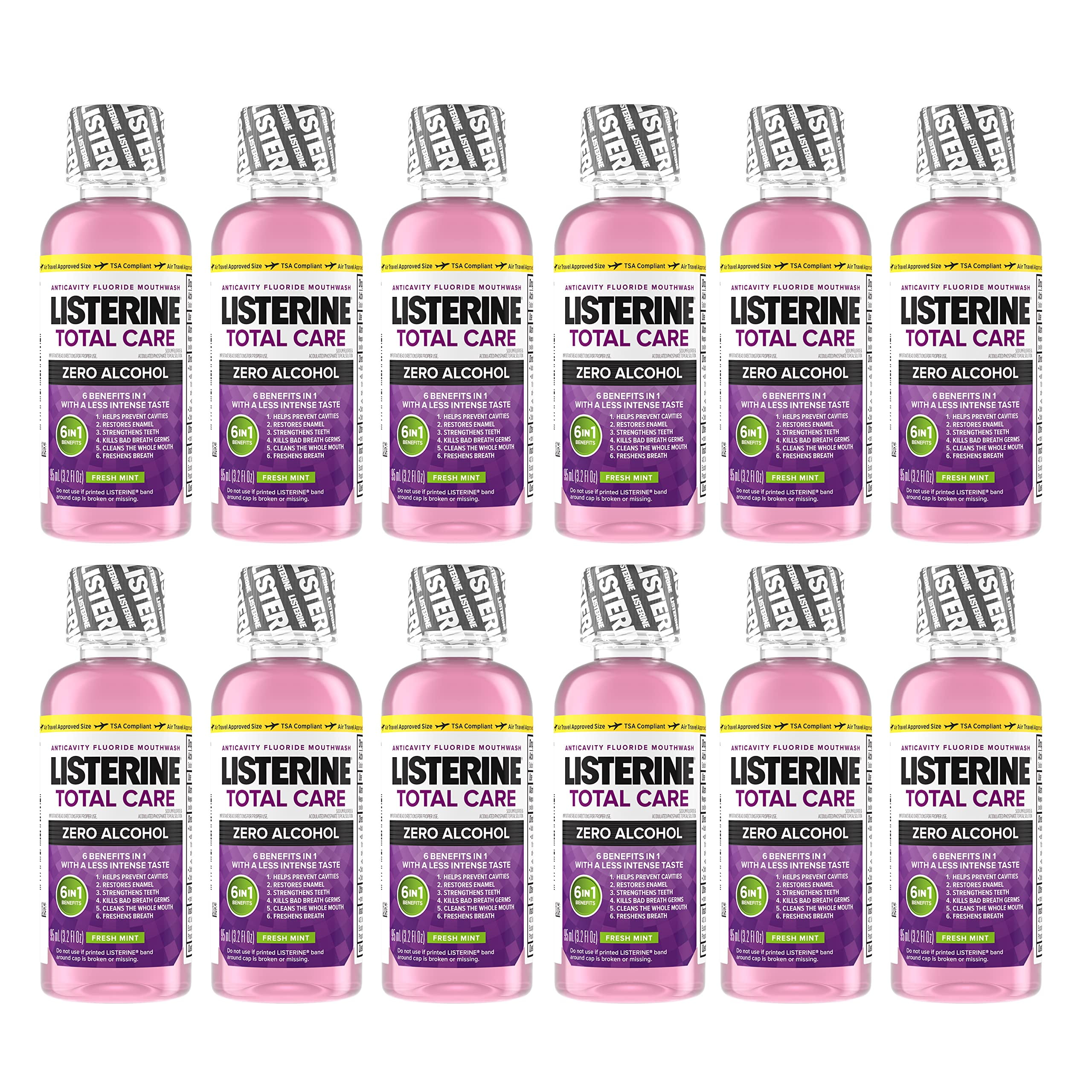 Listerine Total Care AlcoholFree Anticavity Fluoride Mouthwash, 6