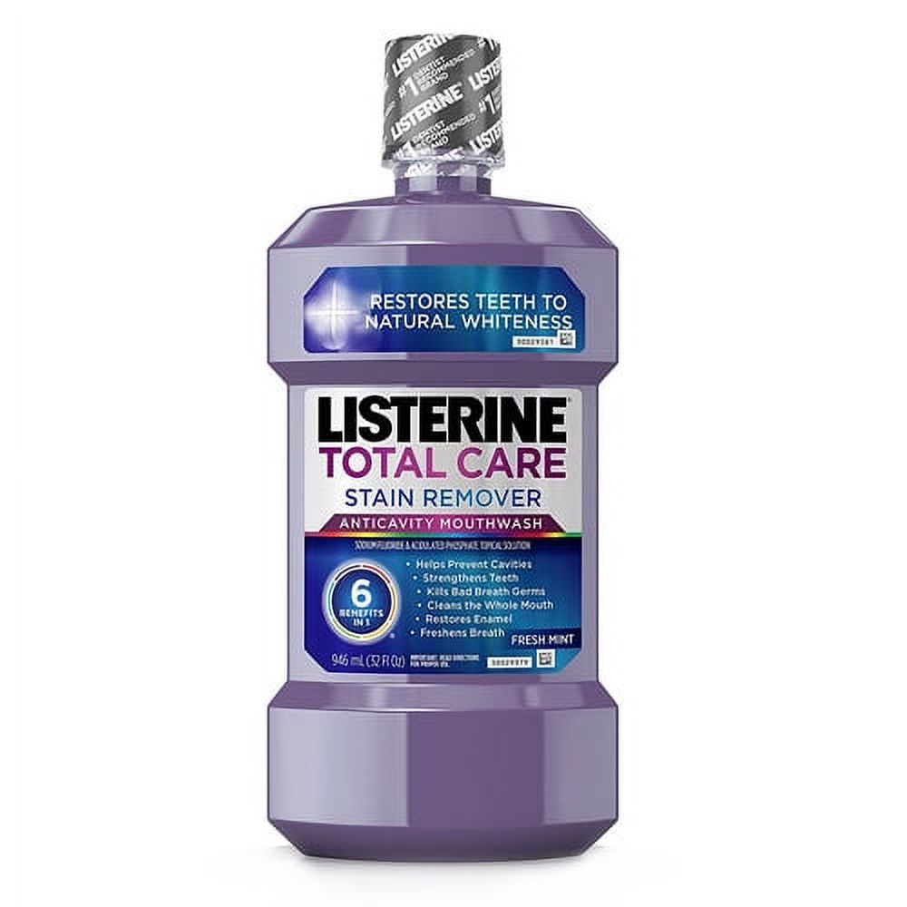 Listerine Total Care Stain Remover Anticavity Mouthwash Fresh Mint 32