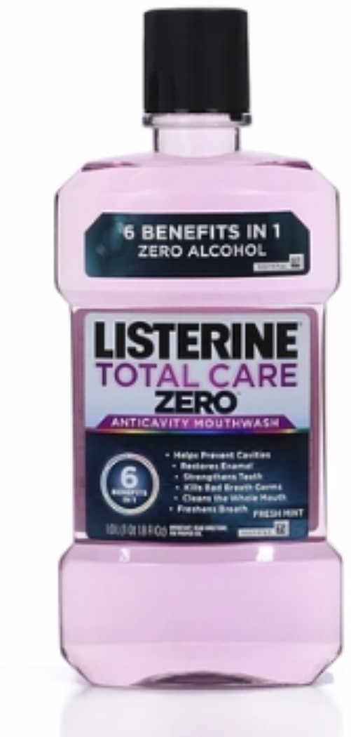 Listerine Total Care Zero Anticavity Mouthwash, Fresh Mint 33.8 oz (Pack of 2) - image 1 of 1