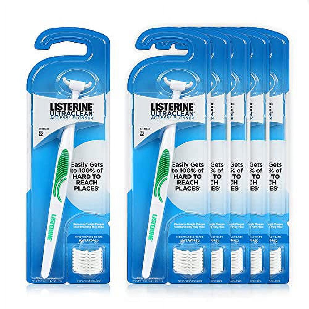 Listerine Ultraclean Access Flosser Starter Kit Floss Bundle Proper & Durable Oral Care