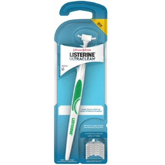 Listerine Ultraclean Access Flosser with 8 Dental Flosser Heads