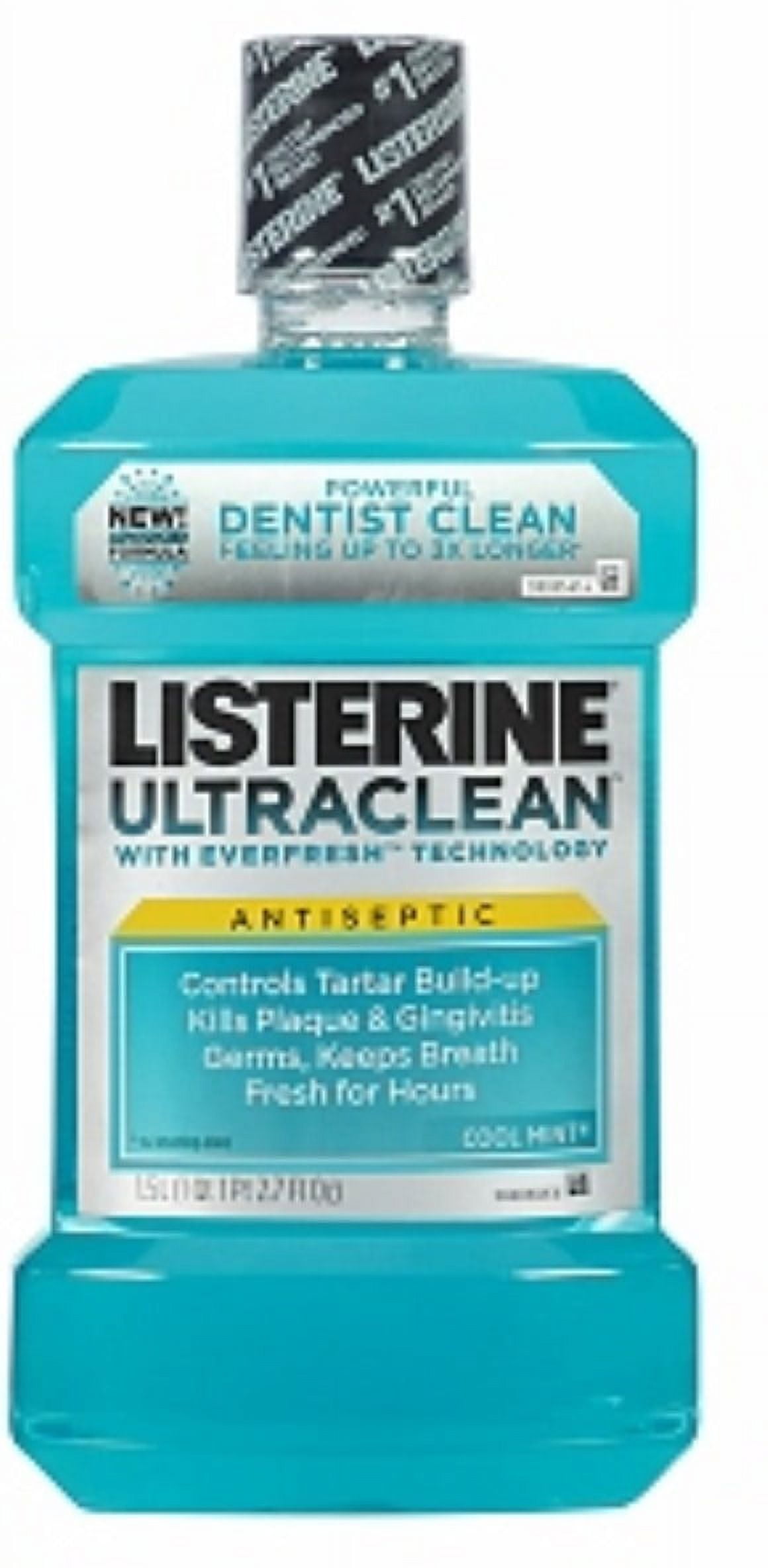 Listerine Ultraclean Antiseptic Cool Mint 1500 mL (Pack of 6)