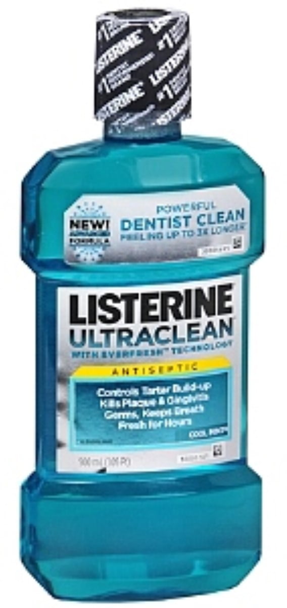 Listerine Ultraclean Antiseptic Cool Mint 500 mL (Pack of 2)