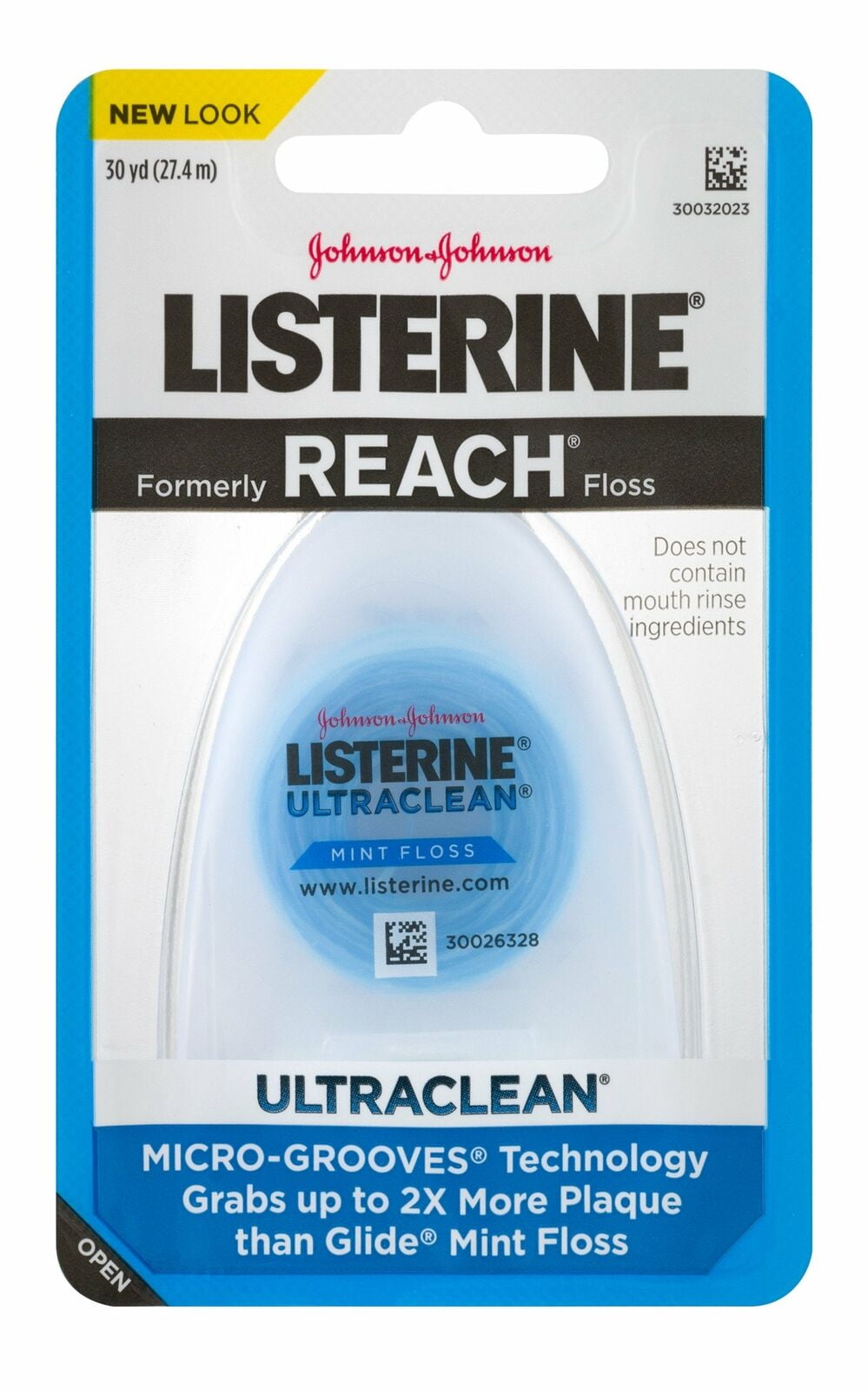 Listerine Ultraclean Dental Floss, Oral Care, MintFlavored, 30 Yards