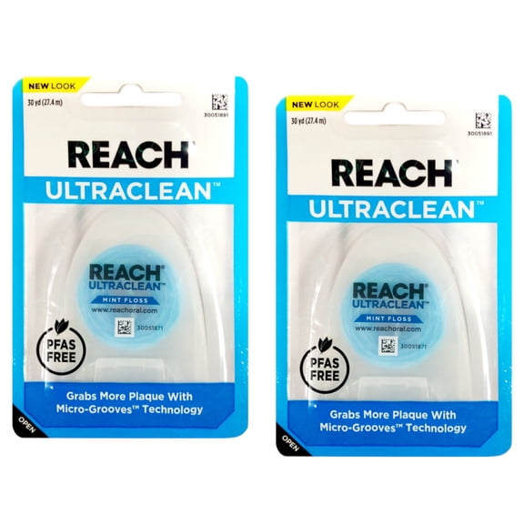 Reach Ultraclean Mint Floss, 30 Yards (Pack of 2)