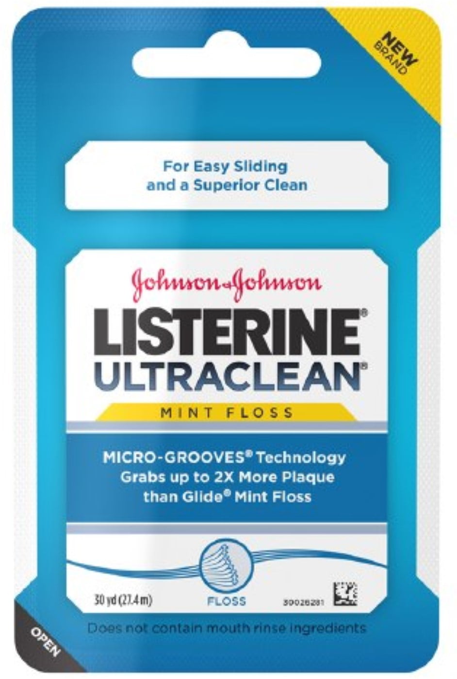 Listerine Ultraclean Mint Floss 30 Yards (Pack of 4)