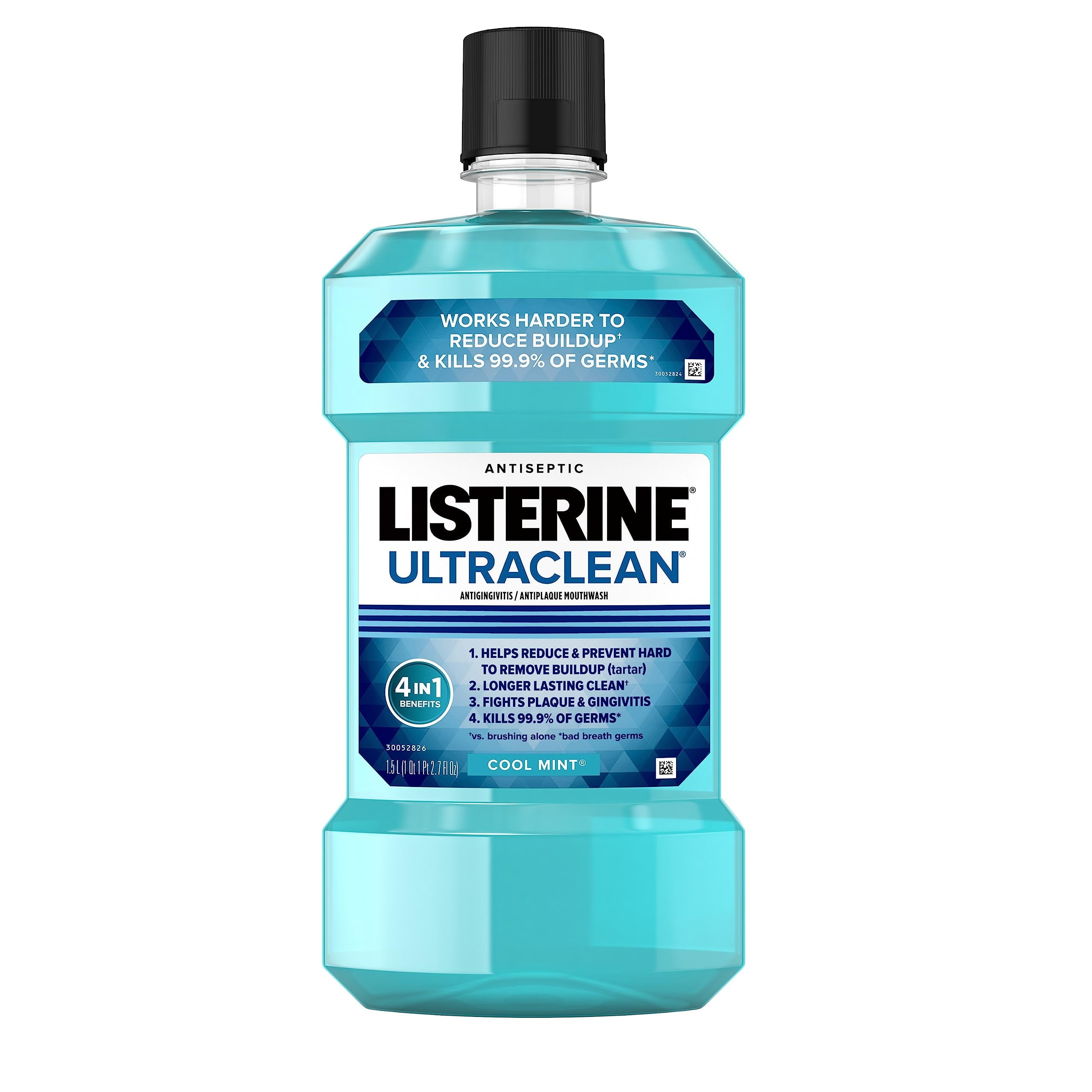 Listerine Ultraclean Oral Care Antiseptic Mouthwash, Everfresh