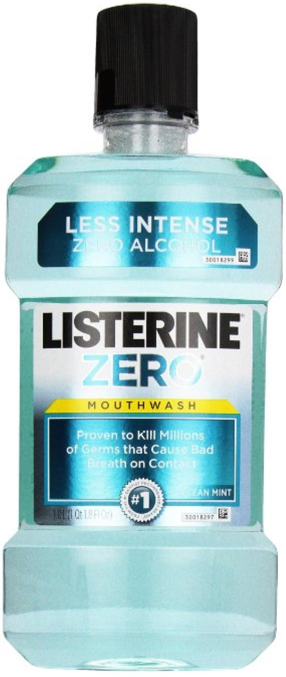 Listerine Zero Mouthwash Clean Mint 1000 mL (Pack of 3)