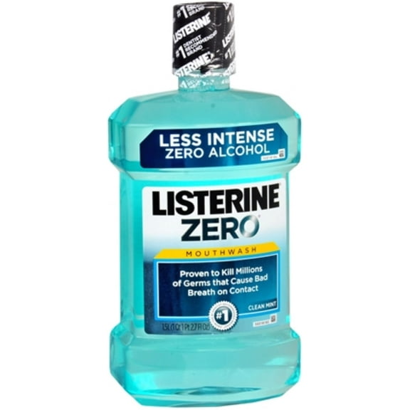 Listerine Zero Mouthwash Clean Mint 1500 mL (Pack of 2)