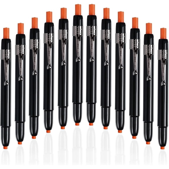Listo 1620 - Box of 12 - China Markers/Grease Pencils/China Marking/Pencils/Wax Pencils - Made in USA (Orange)