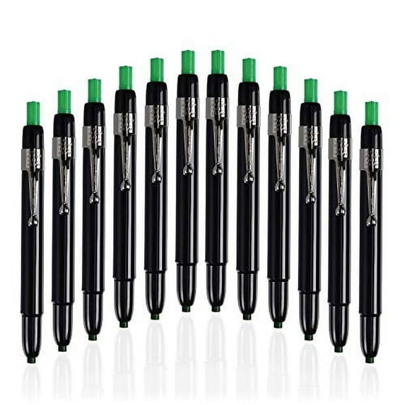 Listo 1620 Box of 12 Green Color China Markers/Grease Pencils/China Marking Pencils/Wax Pencils