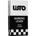 thumbnail image 1 of Listo, LIS162BBK, Marking Pencil Refills, 72 / Box, 1 of 2