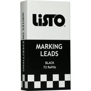 Listo, LIS162BBK, Marking Pencil Refills, 72 / Box