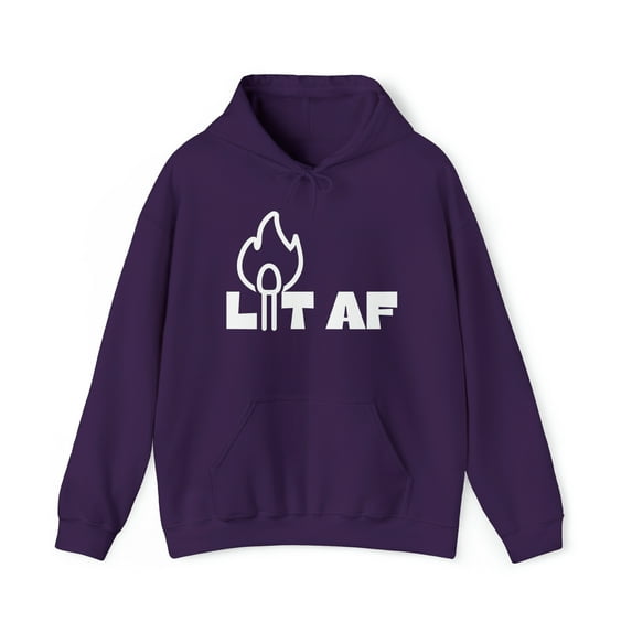 Lit AF Unisex Heavy Blend™ Hooded Sweatshirt