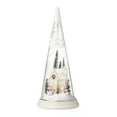 thumbnail image 1 of Lit Christmas Cone With Farmhouse Scene, 1 of 3