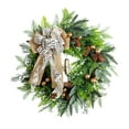 Lit Christmas Garage Wreath Lighted Wreath Battery Operated Seasonal