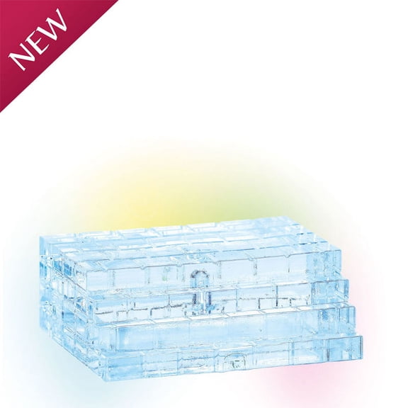 Lit Ice Castle Steps