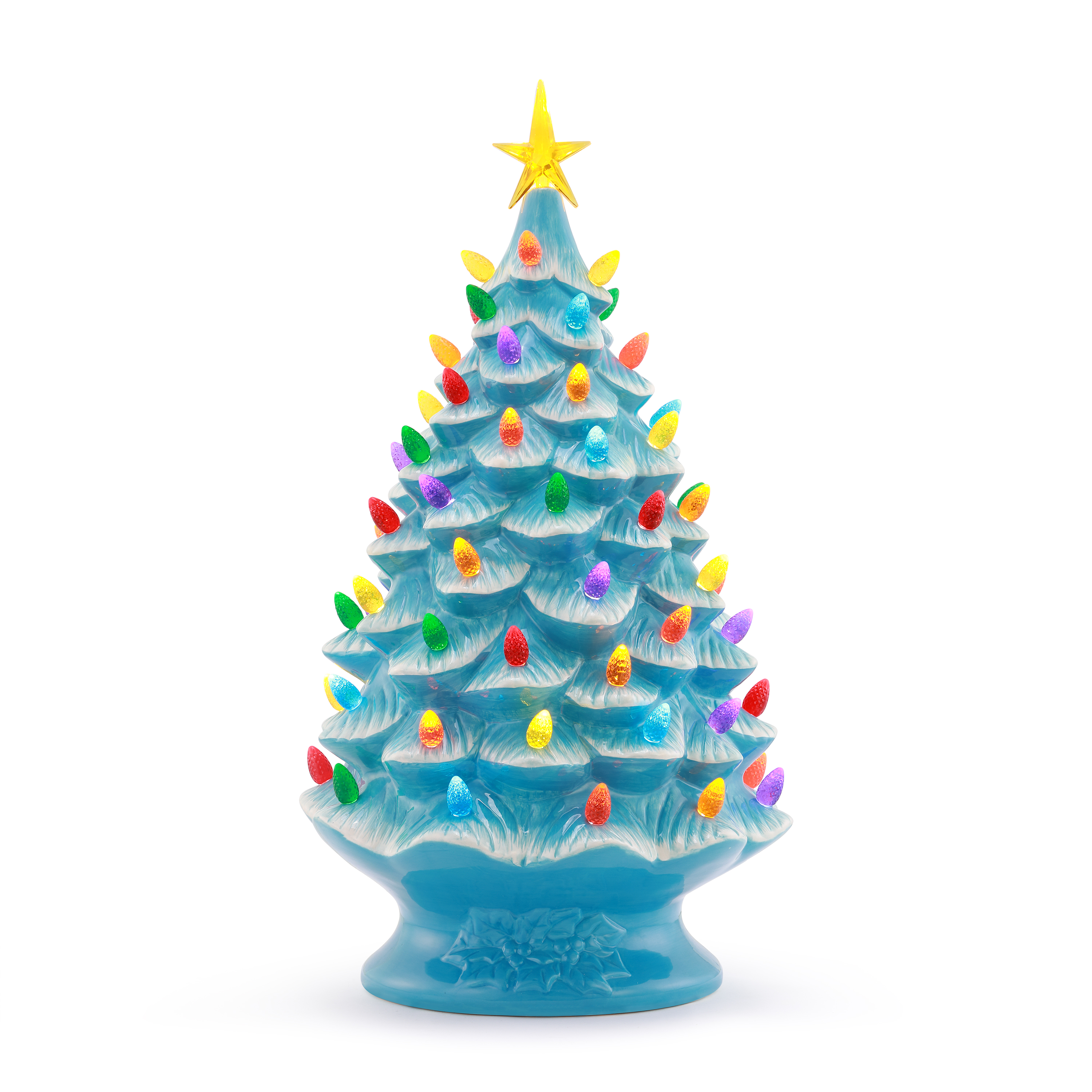 Lit Nostalgic Christmas Tree 24" Country Blue