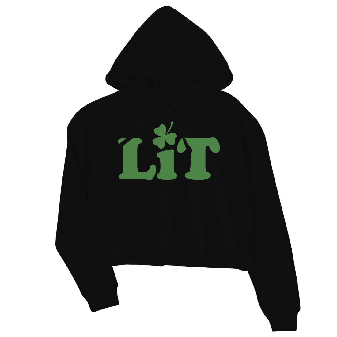 St patrick's day crop hoodie on sale