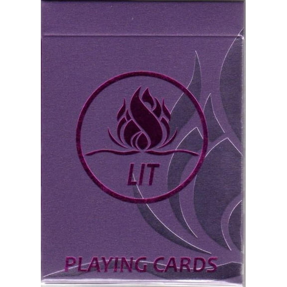 Lit V1 Purple Gilded Playing Cards by Michael McClure