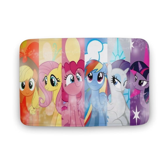 My Lit-tle Pony Bathroom Rugs, Extra Soft And Absorbent Bath Mat, Non-Slip, Machine Washable Doormat, Quick Dry Bath Carpet for Bathroom Floor, Tub, Shower