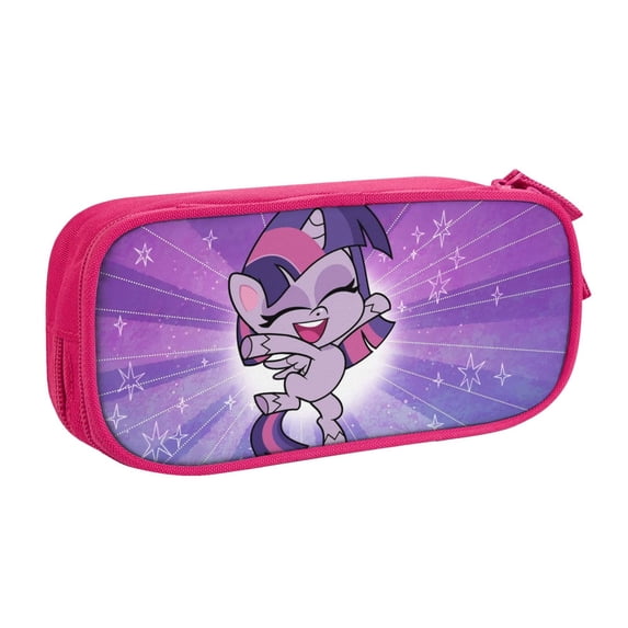 My Lit-tle Pony Pencil Case, Large Capacity Pencil Pouch, Aesthetic Zipper Pencil Box for Office Supplies