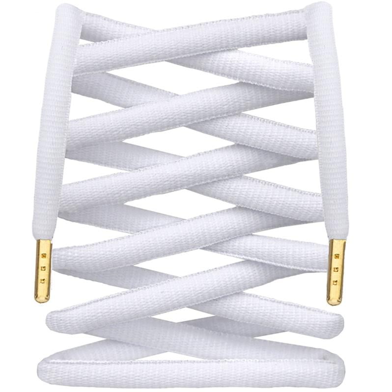 LitLaces Premium Fat Oval Ultra Wide Replacement Shoelaces with Metallic Tips for Nike Dunk SB Foamposite Fits Lows and Highs