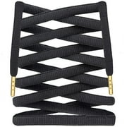 LitLaces - Premium Fat Oval Ultra Wide Replacement Shoelaces with Metallic Tips for Nike Dunk SB & Foamposite, Fits Lows and Highs