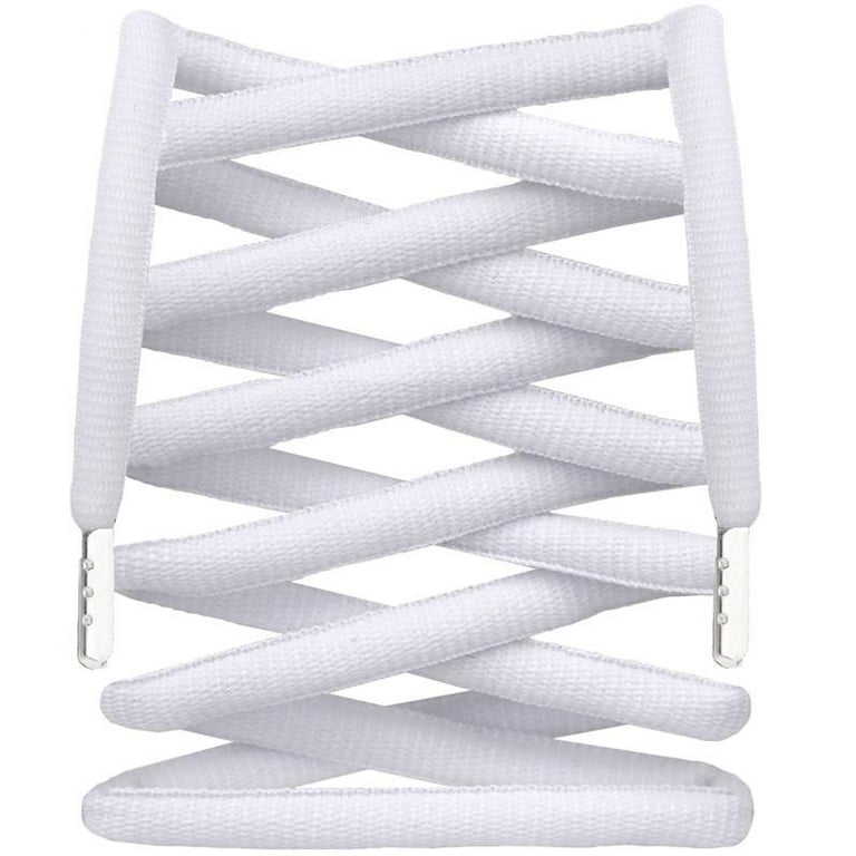 Litlaces Premium Fat Oval Ultra Wide Replacement Shoelaces with Metallic Tips for Nike Dunk SB Foamposite Fits Lows and Highs Size 54 137cm