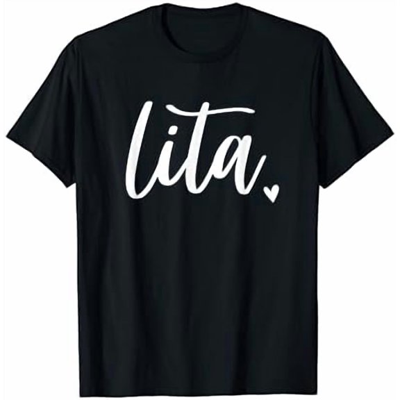 Lita Abuelita Cute Heart Abuela Spanish Grandma T-Shirt