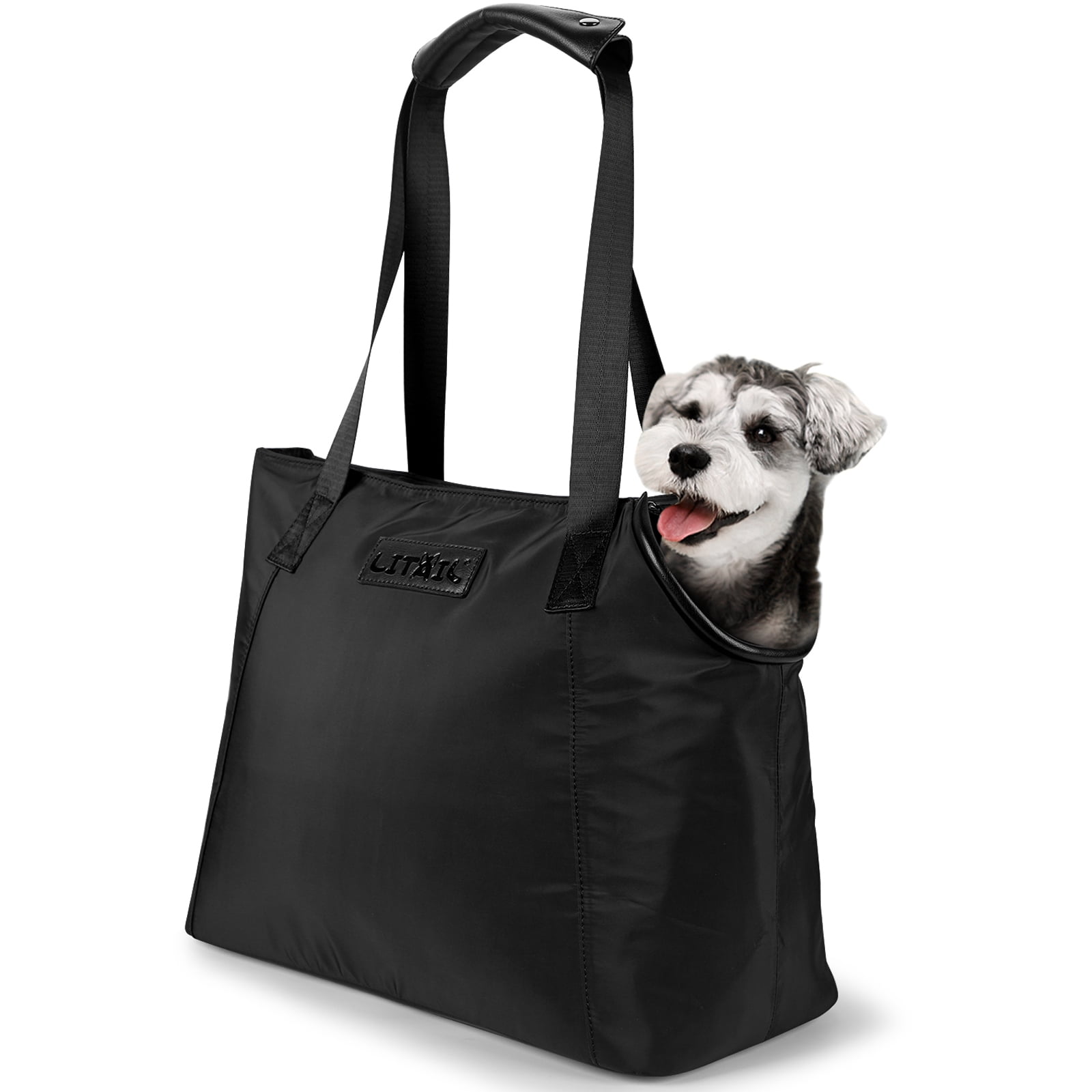 LeerKing Dog Carriers for Small Dogs Lightweight Pet Tote Bag with Polar  Fleece Sturdy Puppy/Cat/Bunny Purse Bag with PVC Base Plate for Walking