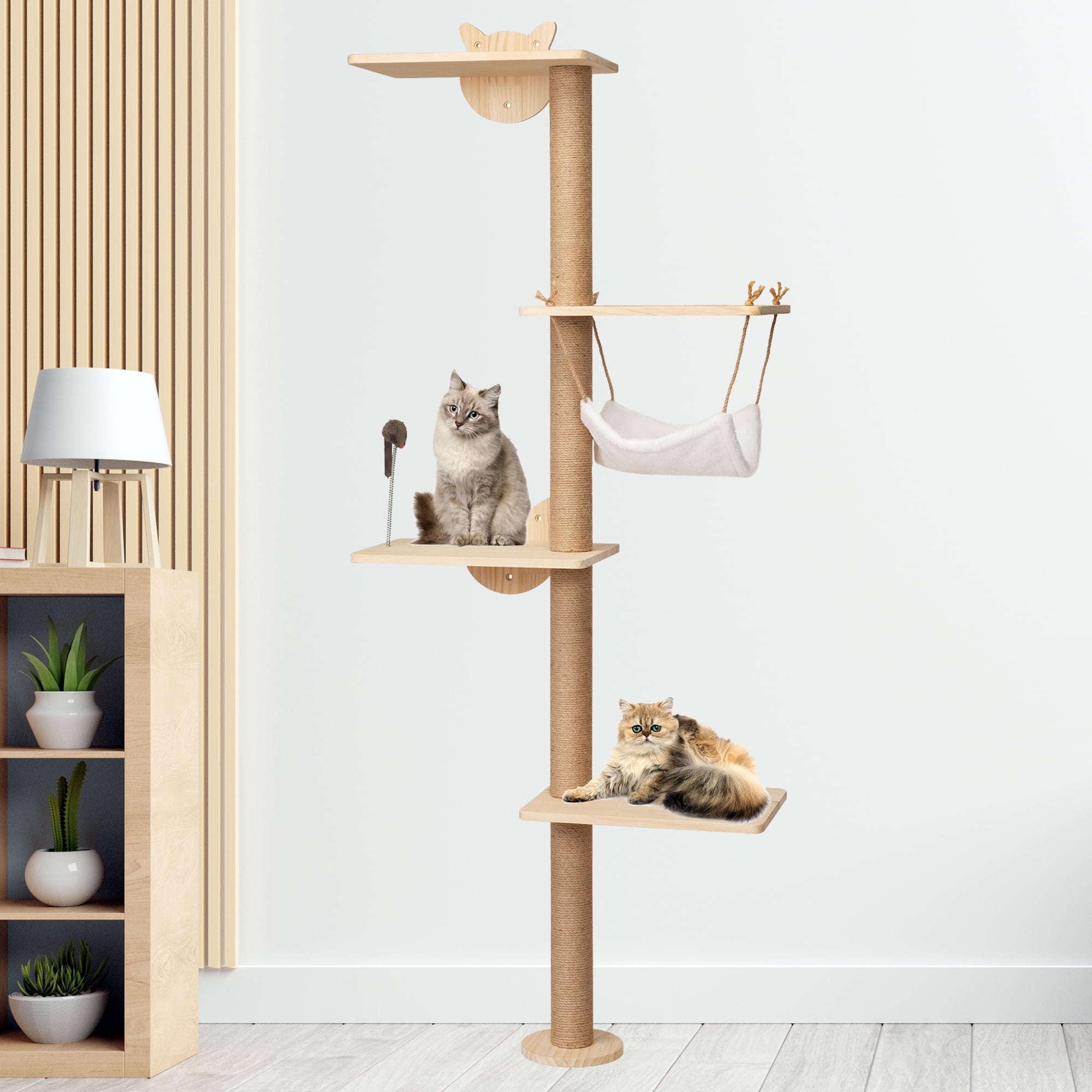 LitaiL Wall Mounted Cat Scratch Pillar Suitable for Small to Large Cats