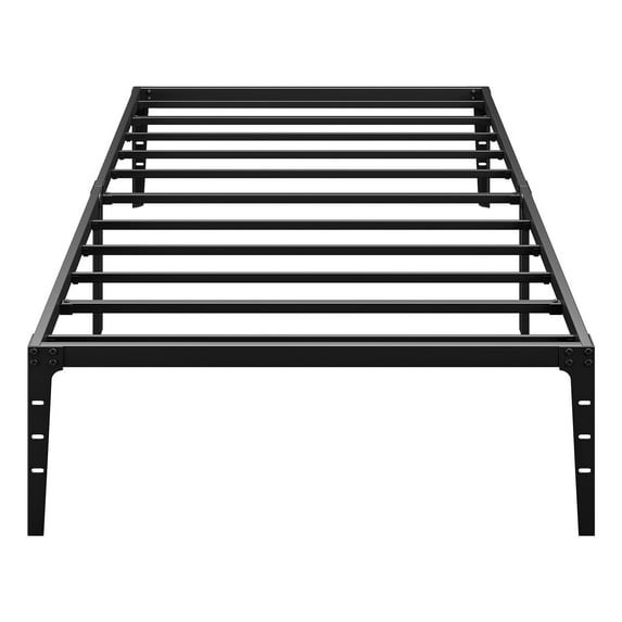 Litake 12.6 Inch Twin Metal Platform Bed Frame Heavy Duty Steel Slat No Box Spring Needed, Easy Assembly, Noise Free, Black (Twin)