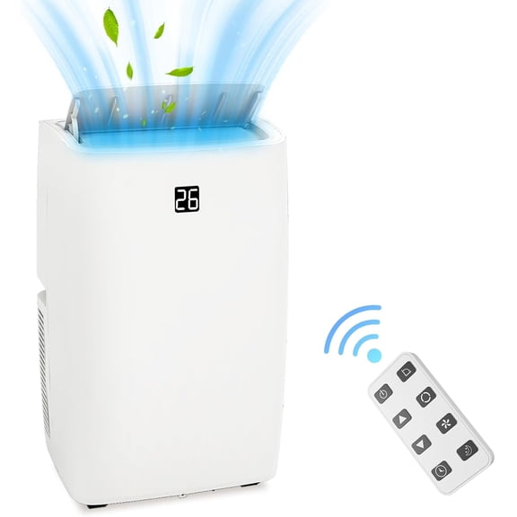 Litake 12000 BTU Portable Air Conditioner 4-in-1 Portable AC Unit Cool up to 550 sq.ft, Portable Air Conditioners, White